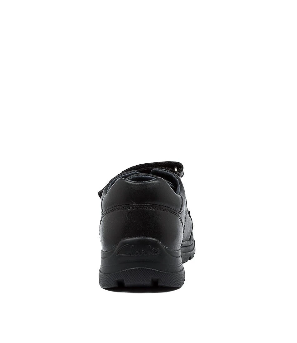 Clarks Graduate Vel Jnr E Black 5 Clarks Graduate Vel Jnr E Black - Image 3