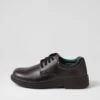 Clarks Daytona Jnr G Black Lace Up Flats -Lynx Shoes Shop CK10378BLASM 2