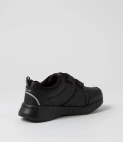 Clarks Hustle Jnr Adj E Black Sneakers 9 Clarks Hustle Jnr Adj E Black Sneakers -Lynx Shoes Shop CK10445BLALE 4