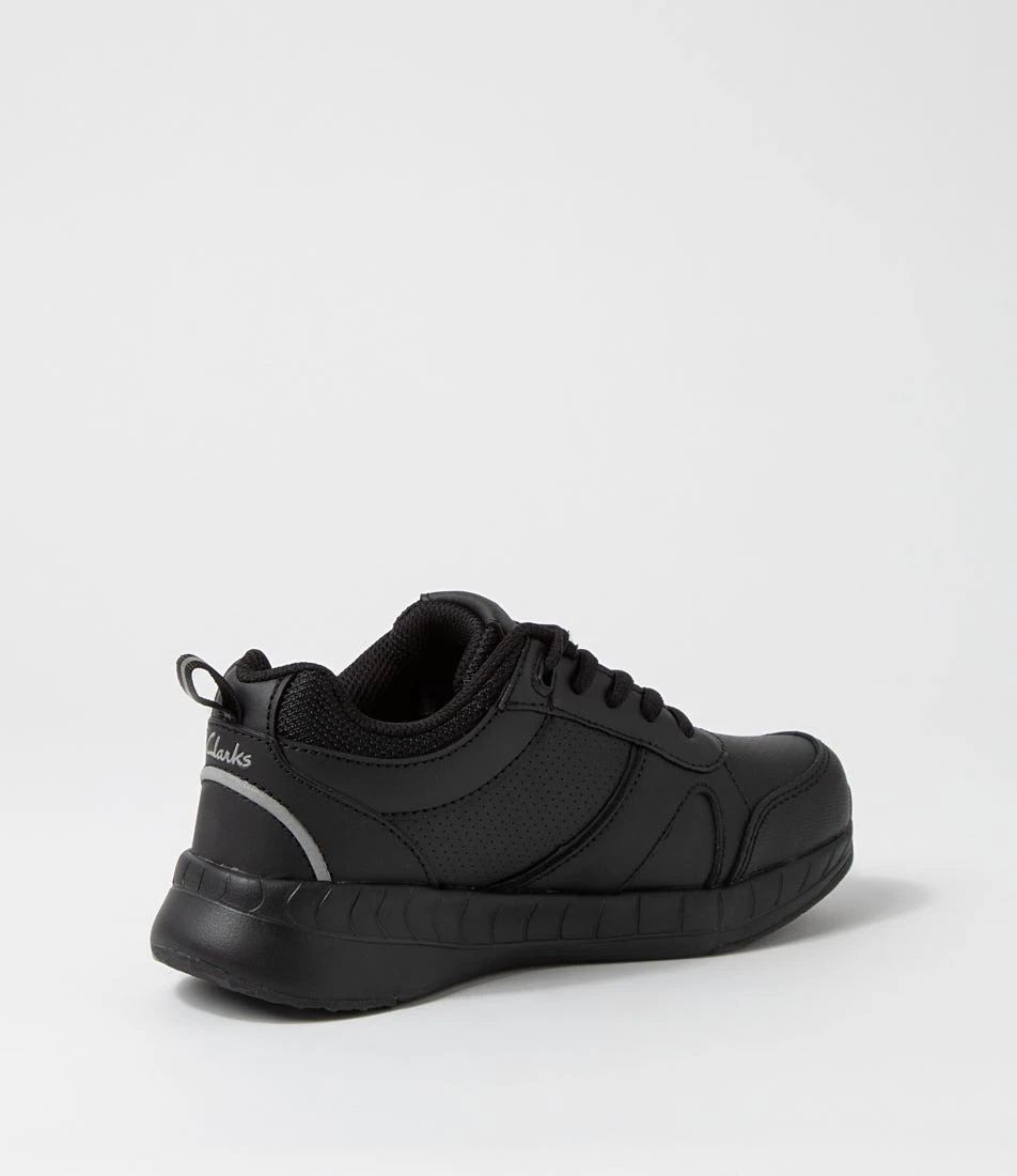 Clarks Happen Jnr Lace E Black Sneakers 5 Clarks Happen Jnr Lace E Black Sneakers - Image 3