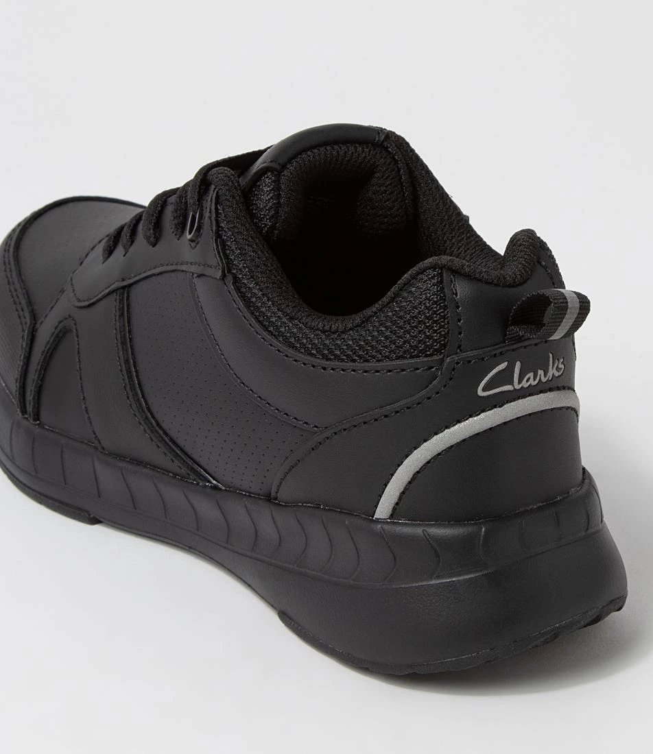 Clarks Happen Jnr Lace E Black Sneakers 7 Clarks Happen Jnr Lace E Black Sneakers - Image 5