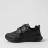 Clarks Hero Jnr Adj E Mc Black Synthetic Leather Sneakers 1 Clarks Hero Jnr Adj E Mc Black Synthetic Leather Sneakers -Lynx Shoes Shop CK10447BLALE 2