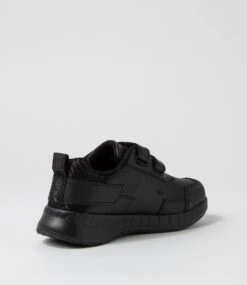 Clarks Hero Jnr Adj E Mc Black Synthetic Leather Sneakers -Lynx Shoes Shop CK10447BLALE 4