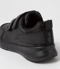 Clarks Hero Jnr Adj E Mc Black Synthetic Leather Sneakers -Lynx Shoes Shop CK10447BLALE 6