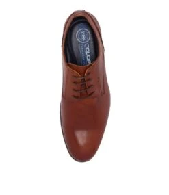 Riley Cognac Leather Lace Ups 11 Riley Cognac Leather Lace Ups -Lynx Shoes Shop CV10000T07V1 6