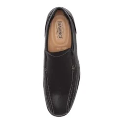 Stone Black Flat Shoes -Lynx Shoes Shop DA10053BLASM 6