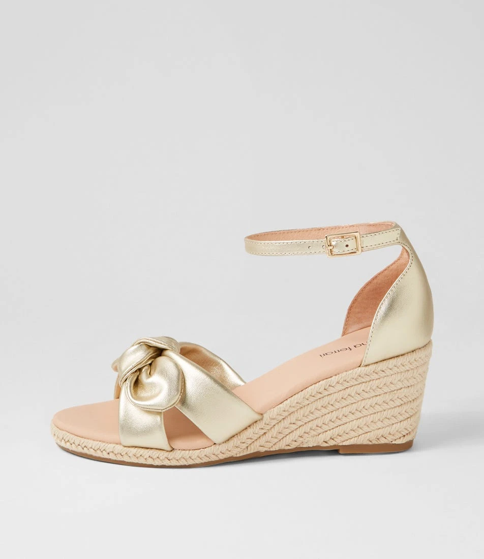 Jennalea Pale Gold Leather Rope Espadrilles 3 Jennalea Pale Gold Leather Rope Espadrilles