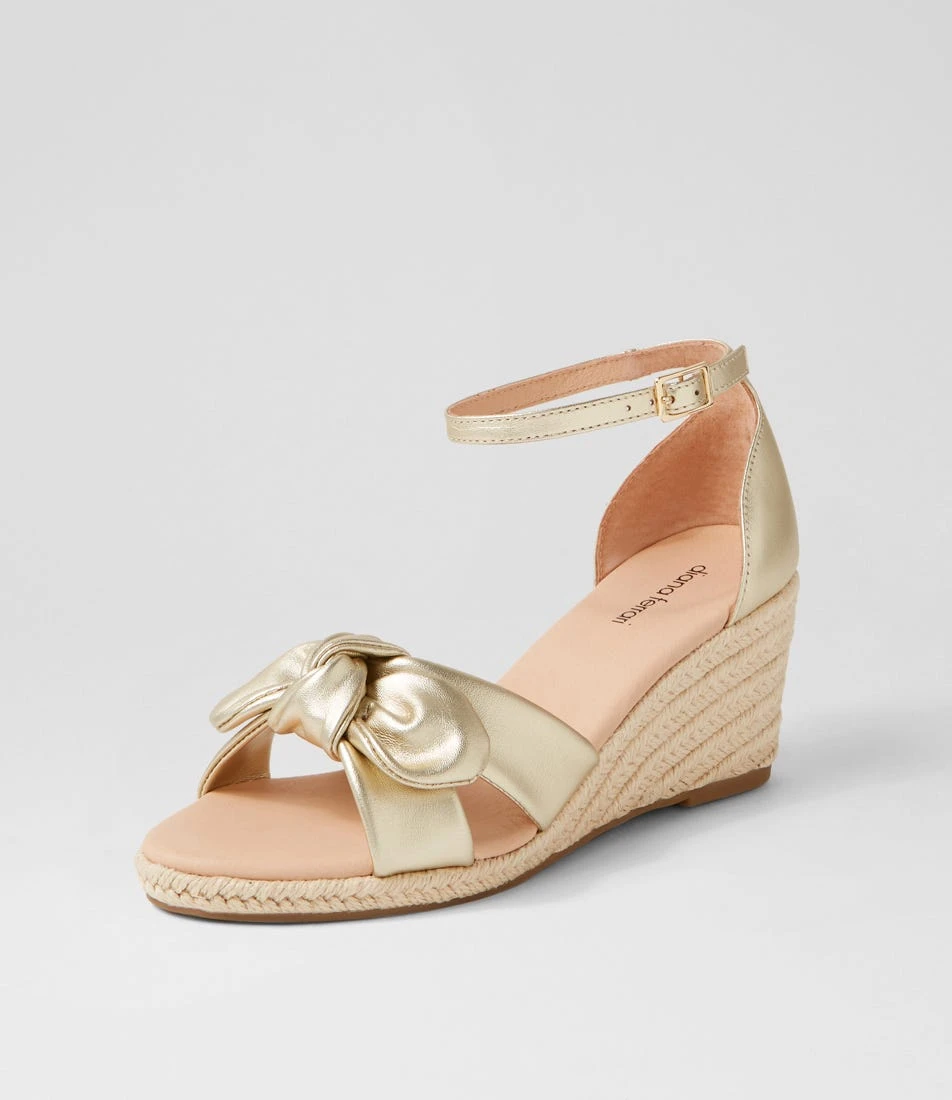 Jennalea Pale Gold Leather Rope Espadrilles 4 Jennalea Pale Gold Leather Rope Espadrilles - Image 2