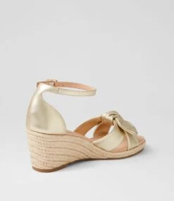 Jennalea Pale Gold Leather Rope Espadrilles 9 Jennalea Pale Gold Leather Rope Espadrilles -Lynx Shoes Shop DF11070F395G 4