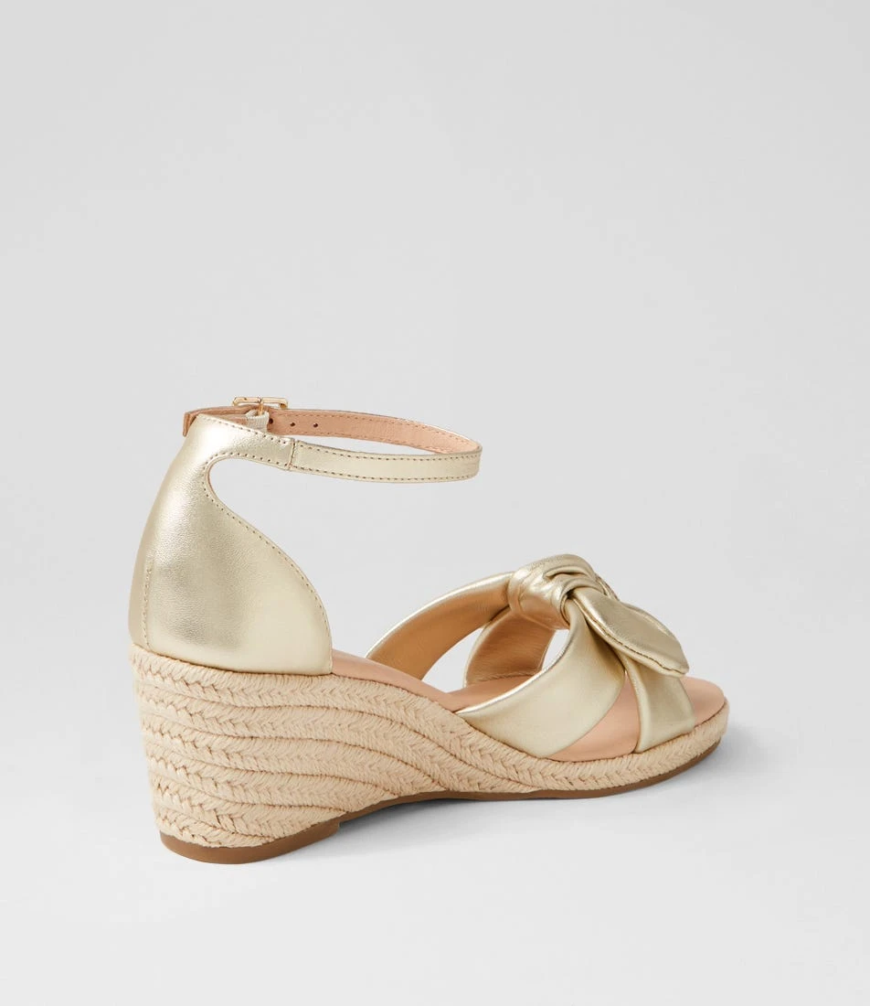 Jennalea Pale Gold Leather Rope Espadrilles 5 Jennalea Pale Gold Leather Rope Espadrilles - Image 3