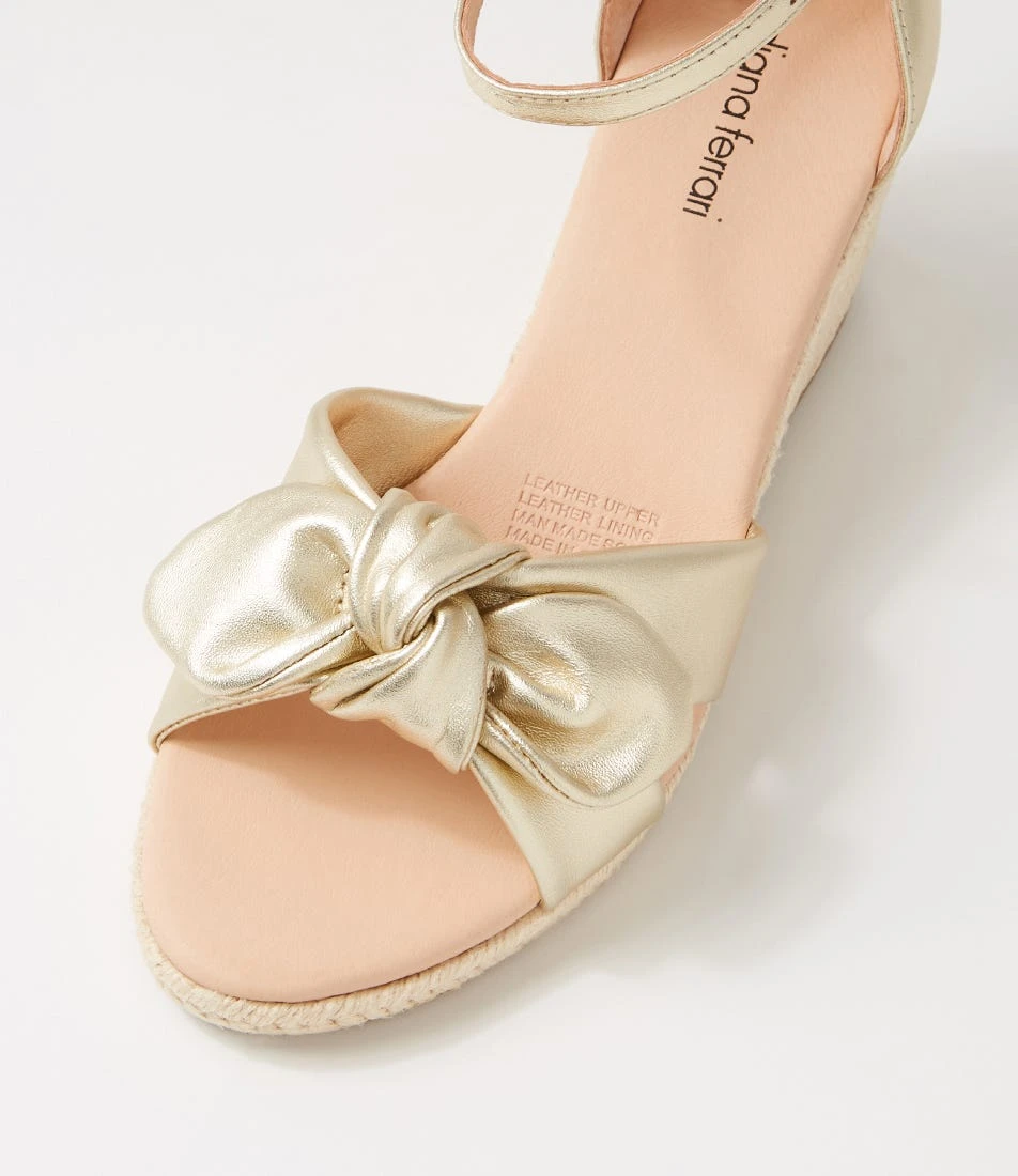 Jennalea Pale Gold Leather Rope Espadrilles 6 Jennalea Pale Gold Leather Rope Espadrilles - Image 4