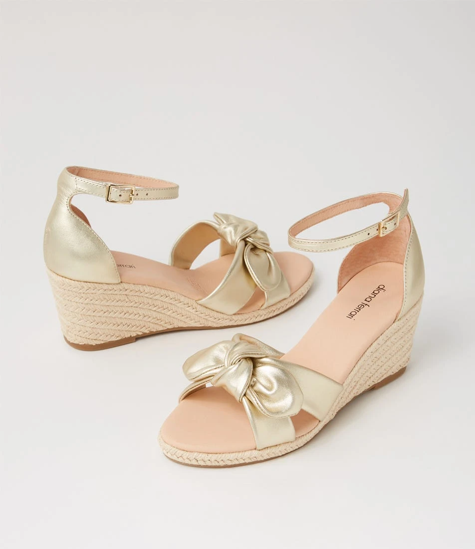 Jennalea Pale Gold Leather Rope Espadrilles 7 Jennalea Pale Gold Leather Rope Espadrilles - Image 5