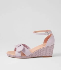 Jennalea Lilac Leather Rope Espadrilles