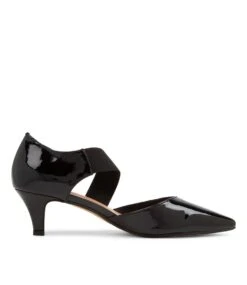 Citar Black Patent Leather Heels -Lynx Shoes Shop DF11181BLAPL 5