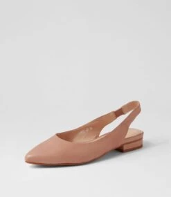 Dyani Blush Leather Flat Shoes -Lynx Shoes Shop DF11202P00LE 3