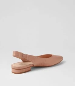 Dyani Blush Leather Flat Shoes -Lynx Shoes Shop DF11202P00LE 4