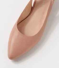 Dyani Blush Leather Flat Shoes -Lynx Shoes Shop DF11202P00LE 5