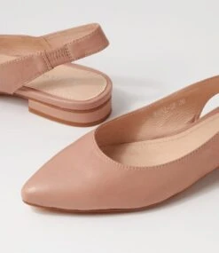 Dyani Blush Leather Flat Shoes -Lynx Shoes Shop DF11202P00LE 6