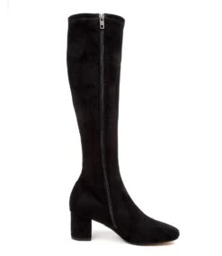 Irossi Black Mircosuede Knee High Boots 10 Irossi Black Mircosuede Knee High Boots -Lynx Shoes Shop DF11224BLAFT 5