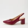 Lucine Cherry Patent Leather Heels 2 Lucine Cherry Patent Leather Heels -Lynx Shoes Shop DF11239R20PL 2