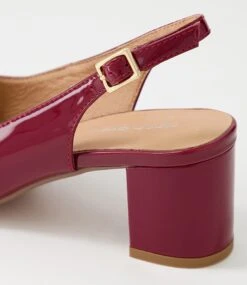 Lucine Cherry Patent Leather Heels -Lynx Shoes Shop DF11239R20PL 6
