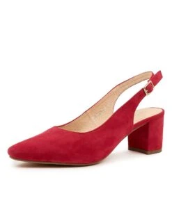 Lucine Red Suede 8 Lucine Red Suede -Lynx Shoes Shop DF11239REDSU 2