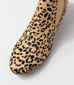 Zenna Beige Leopard Pony Chelsea Boots -Lynx Shoes Shop DF11279A43BF 5