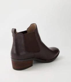 Zenna Choc Leather Chelsea Boots -Lynx Shoes Shop DF11279E91LE 4