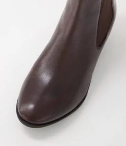 Zenna Choc Leather Chelsea Boots -Lynx Shoes Shop DF11279E91LE 5