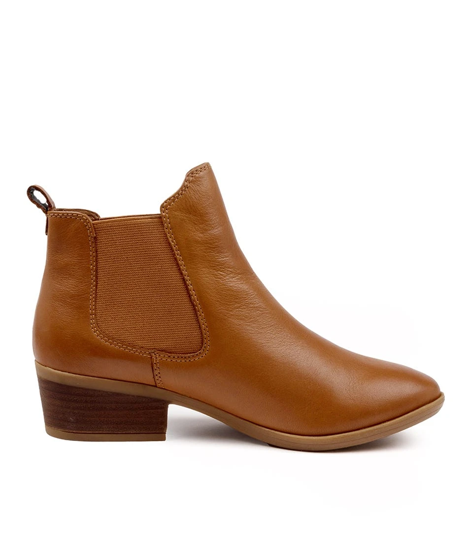 Zenna Whiskey Leather Ankle Boots 6 Zenna Whiskey Leather Ankle Boots - Image 4