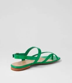 Anord Emerald Patent Leather Sandals -Lynx Shoes Shop DF11357H15PL 4