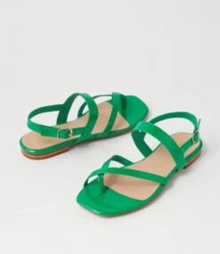Anord Emerald Patent Leather Sandals -Lynx Shoes Shop DF11357H15PL 6
