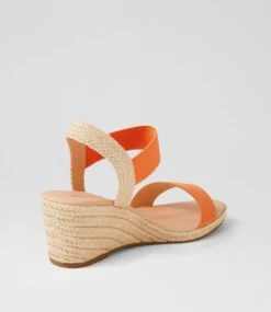 Jeppattie Apricot Elastic Sandals -Lynx Shoes Shop DF11385O8629 4