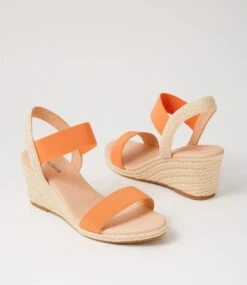 Jeppattie Apricot Elastic Sandals -Lynx Shoes Shop DF11385O8629 6