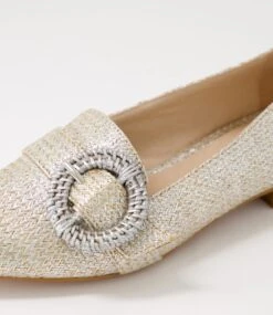 Denira Silver Wash Woven Loafers -Lynx Shoes Shop DF11397SBKXG 6