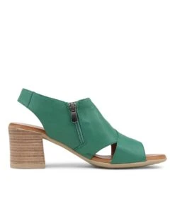 Wondir Emerald Leather Sandals -Lynx Shoes Shop DF11476H15LE 5