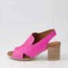 Wondir Fuchsia Leather Sandals -Lynx Shoes Shop DF11476P22LE 2
