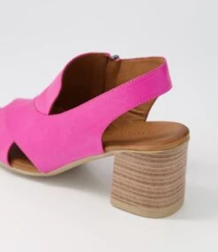 Wondir Fuchsia Leather Sandals -Lynx Shoes Shop DF11476P22LE 6