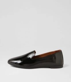 Senelna Black Patent Leather Loafers