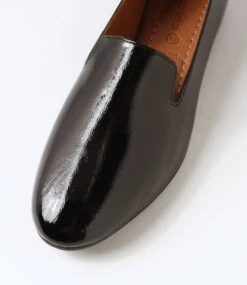 Senelna Black Patent Leather Loafers -Lynx Shoes Shop DF11487BLAPL 5