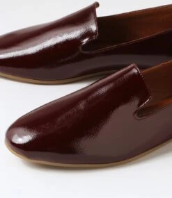 Senelna Deep Red Patent Leather Loafers 11 Senelna Deep Red Patent Leather Loafers -Lynx Shoes Shop DF11487R26PL 6