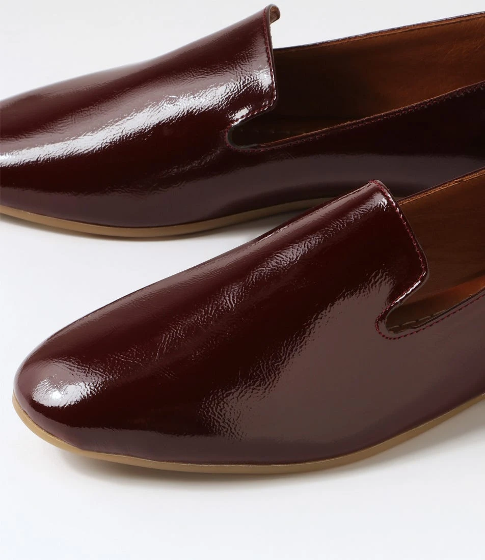 Senelna Deep Red Patent Leather Loafers 7 Senelna Deep Red Patent Leather Loafers - Image 5