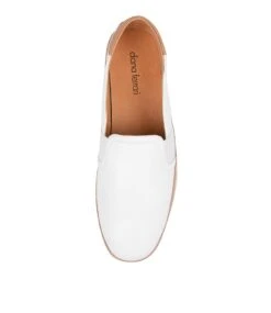 Aisling White-dk Tan Lthr -Lynx Shoes Shop DF11614WHYLE 6