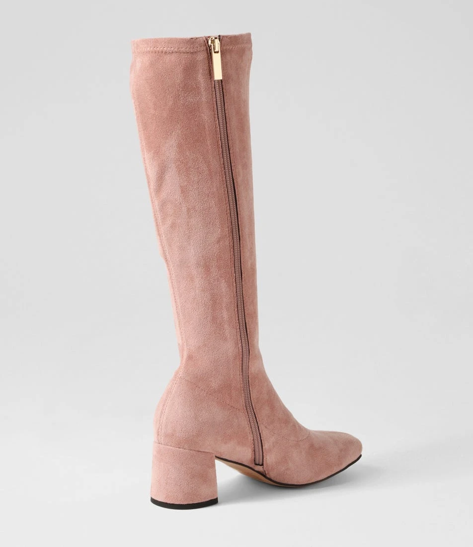 Cyrics Blush Stretch Microsuede Knee High Boots 5 Cyrics Blush Stretch Microsuede Knee High Boots - Image 3
