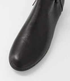 Ochand Black Leather Snake Ankle Boots 10 Ochand Black Leather Snake Ankle Boots -Lynx Shoes Shop DF11670BLAJL 5