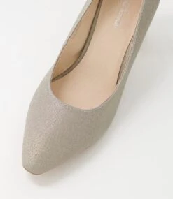 Sabena Gold Metallic Suede Heels -Lynx Shoes Shop DF11684F10SU 5