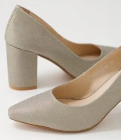 Sabena Gold Metallic Suede Heels -Lynx Shoes Shop DF11684F10SU 6