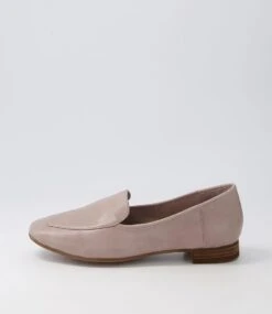 Temimie Dk Stone Leather Flat Shoes