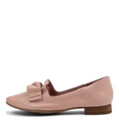 Tarry Blush Leather Loafers