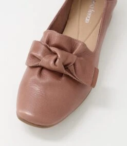 Tarry Rosewood Leather Flat Shoes -Lynx Shoes Shop DF11688RCKLE 5